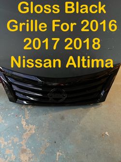 Gloss Black Grille For 2016 2017 2018 Nissan Altima