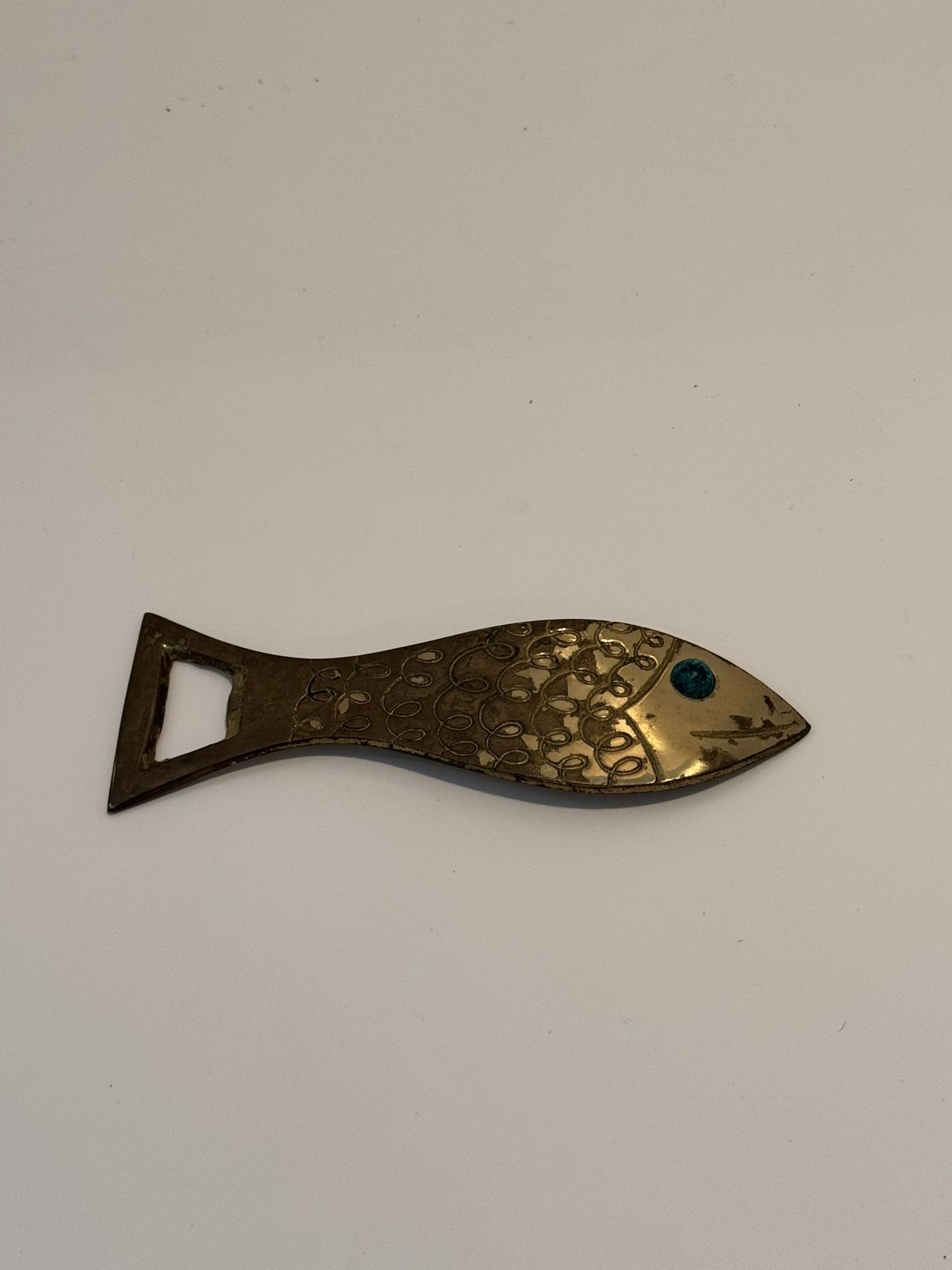 1950s Brass Bottle Opener Vintage