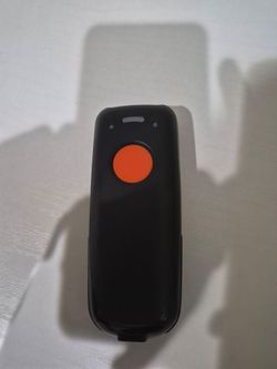 Handheld Barcode Scanner with Orange Trigger Button