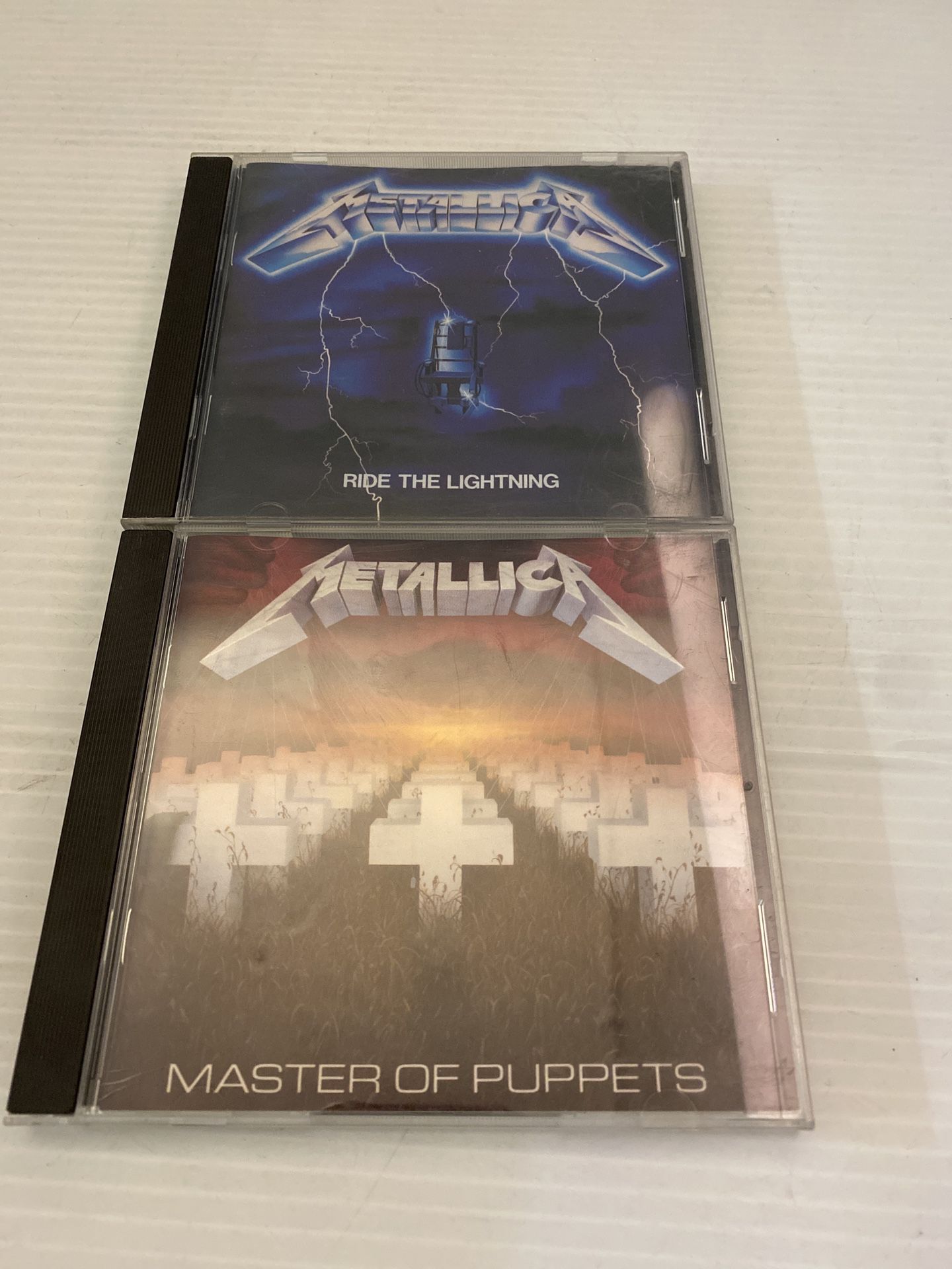Metallica - Master of Puppets (CD, 1986 Elektra) & Ride The Lightning (CD 1984)
