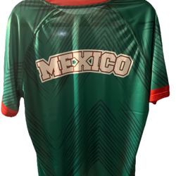 Mexico Soccer Team  Jersey Game Of The World Juego Del Mundo Size L New Green