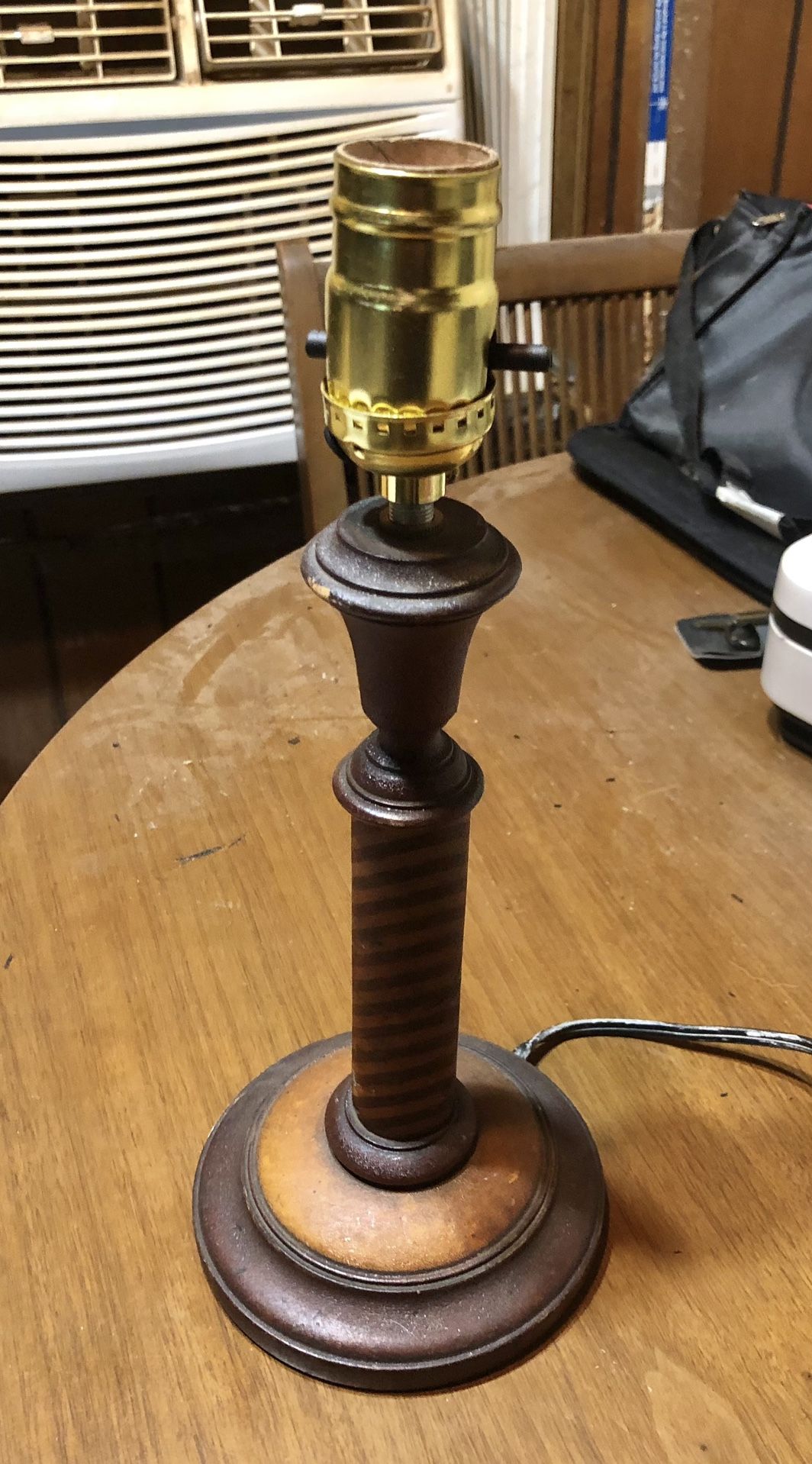 Antique Wooden Lamp