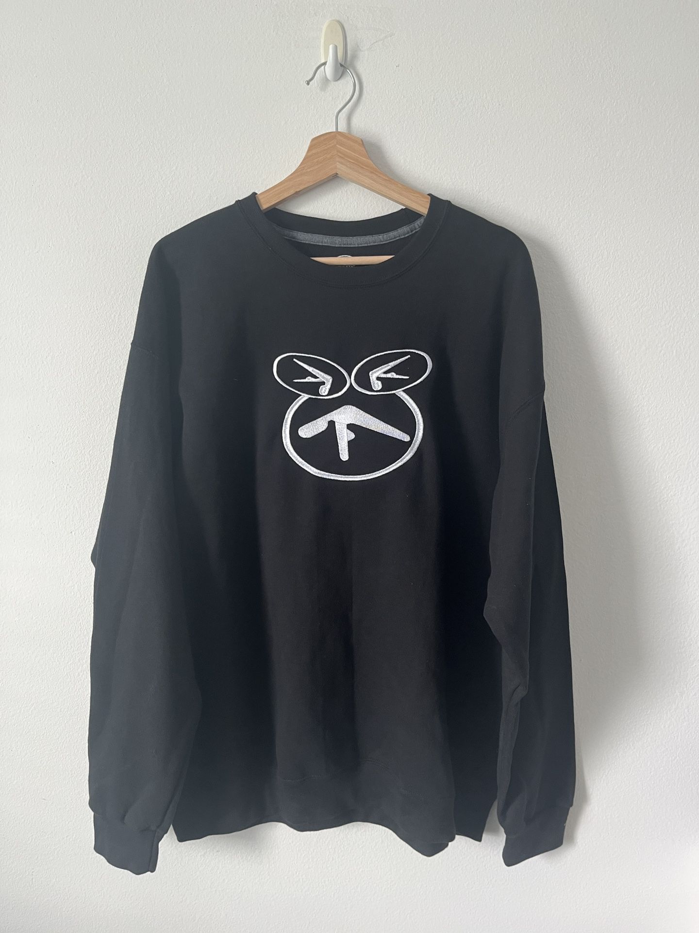 Vintage Aphex Twin Logo Crewneck Sweatshirt, Music Merch, Y2K, Rave Ambient
