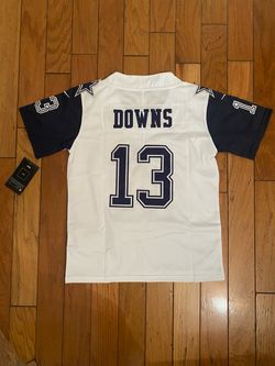 White navy Dallas downs jersey