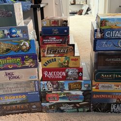 Board Game Collection (25+ Games) – New + Like New – Gloomhaven, Spirit Island, Clank & More 🔥