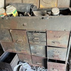 Antique Metal Storage Chest