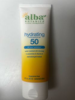 Alba Botanica Hydration Sunscreen Lotion SPF 50, 3 fl oz