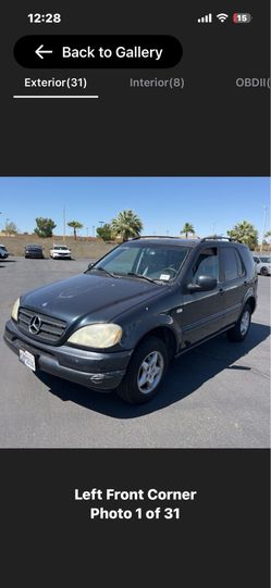 For sale 2000 Mercedes Benz ML 320 AWD