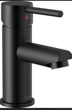 Delta Matte Black Single-Handle Bathroom Faucet