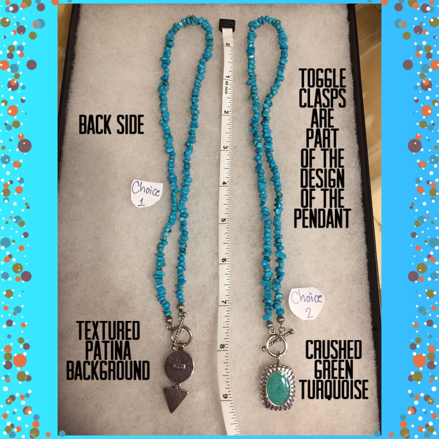 Carolyn Pollack Native American Design Turquoise Necklace CHOICE