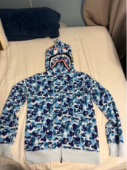 BAPE ABC Shark Full Zip Hoodie 'Blue' SIZE Medium🚨🚨