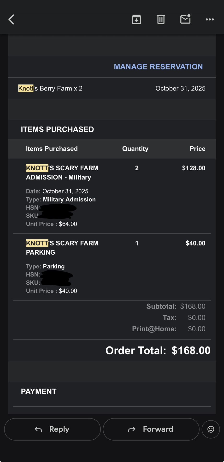 Knott’s Berry Scary Farm 10/31