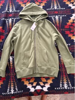 Stage green zip up