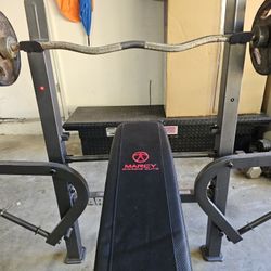Marcy Diamond Elite Weight Bench & Rack – Home Gym Setup