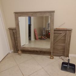 New Headboard And Matching Dresser Mirror