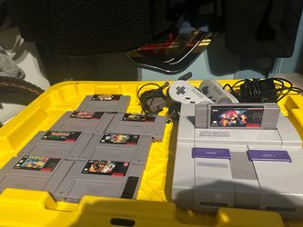 Super Nintendo SNES Console Bundle with Games