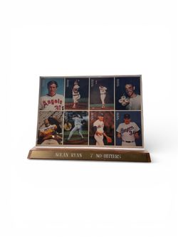 Nolan Ryan 7 No-Hitters Uncut 1992 Mother’s Cookies Cards 