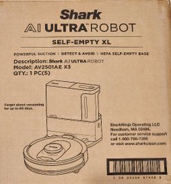 Shark XL AI Vacuum,  New In Box