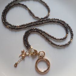 Lanyard Key And Badge Holder Necklace Swivel Clasp Charm