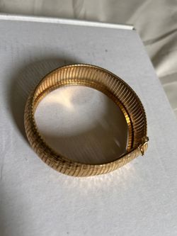 Silver 9.25 Bangle Over Gold 