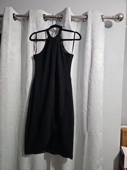 Bebe - Black Dress - Leg Slit and Chest Peekaboo