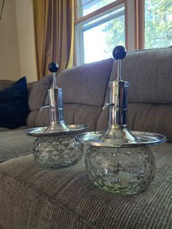 Vintage Mid Century Park Sherman Bourbon Decanter with Pump
