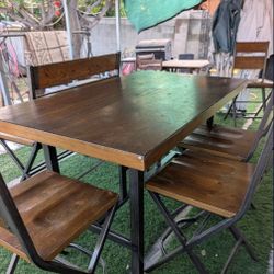 Dinning Set High Table And Chairs 