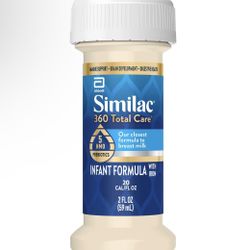24 Pack Similac 360 Total Care Non-GMO Ready to Feed Infant Formula Bottles - 2 fl oz Each