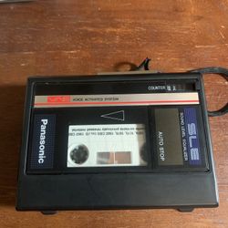 Vintage Panasonic Portable Cassette Player And Recorder