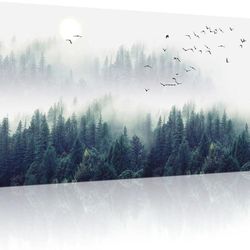 NEW 24"x48" Foggy Forest Canvas Wall Art
