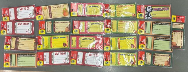 21 packets Teaching tree ticket awards