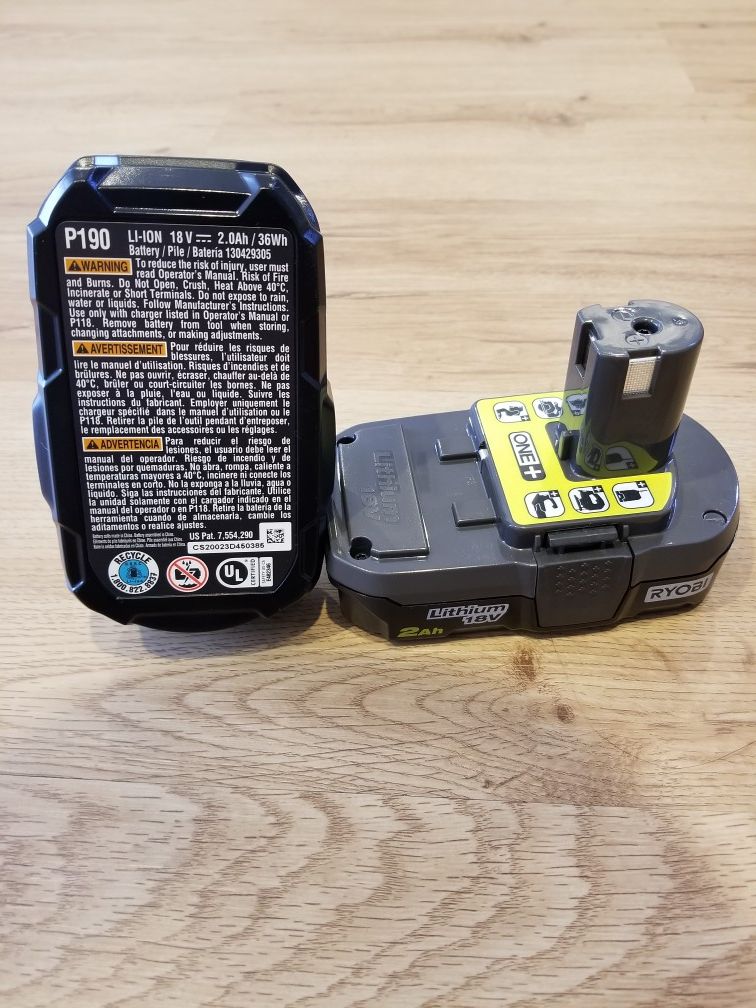 Ryobi drill and impact. Battery, charger