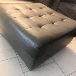 Leather Ottoman $100