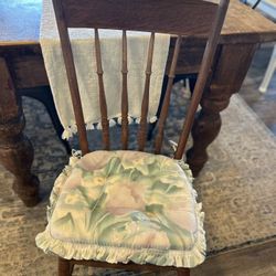 4 Vintage 80’s Cottage Chair Cushions