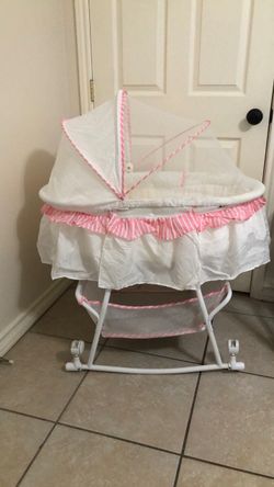 Baby Bassinet with Canopy and Storage