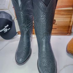 Tecovas "Jasper" Gunsmoke Smooth Ostrich