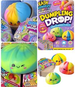 Brand New Tie Dye Dumplings Squishy Toys Unopened Box ORB Easy Sqweezy Tie Dye Only 5 Left