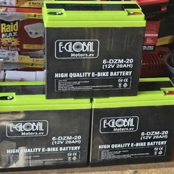 Ebike & Scooter BATTERIES 12V20AH 6-DZM-20.