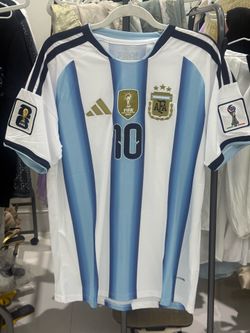 Argentina - Messi - jersey! World Cup logos $60