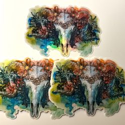 Ram Skull Stickers