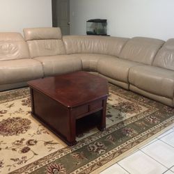 Reclining Sectional Sofa Leather