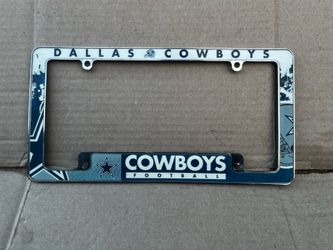 Cowboy license plate cover