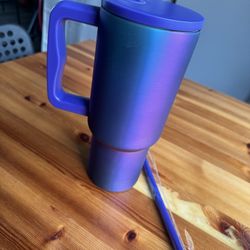 1200ML Stainless Steel Christmas Tumbler Hot and Cold with Handle and Lid Straw