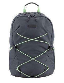 Eastsport Gray Backpack with Green Bungee Cords