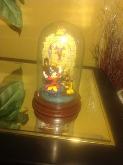 Disney Mickey mouse fantasia sculpted dome anniversary clock