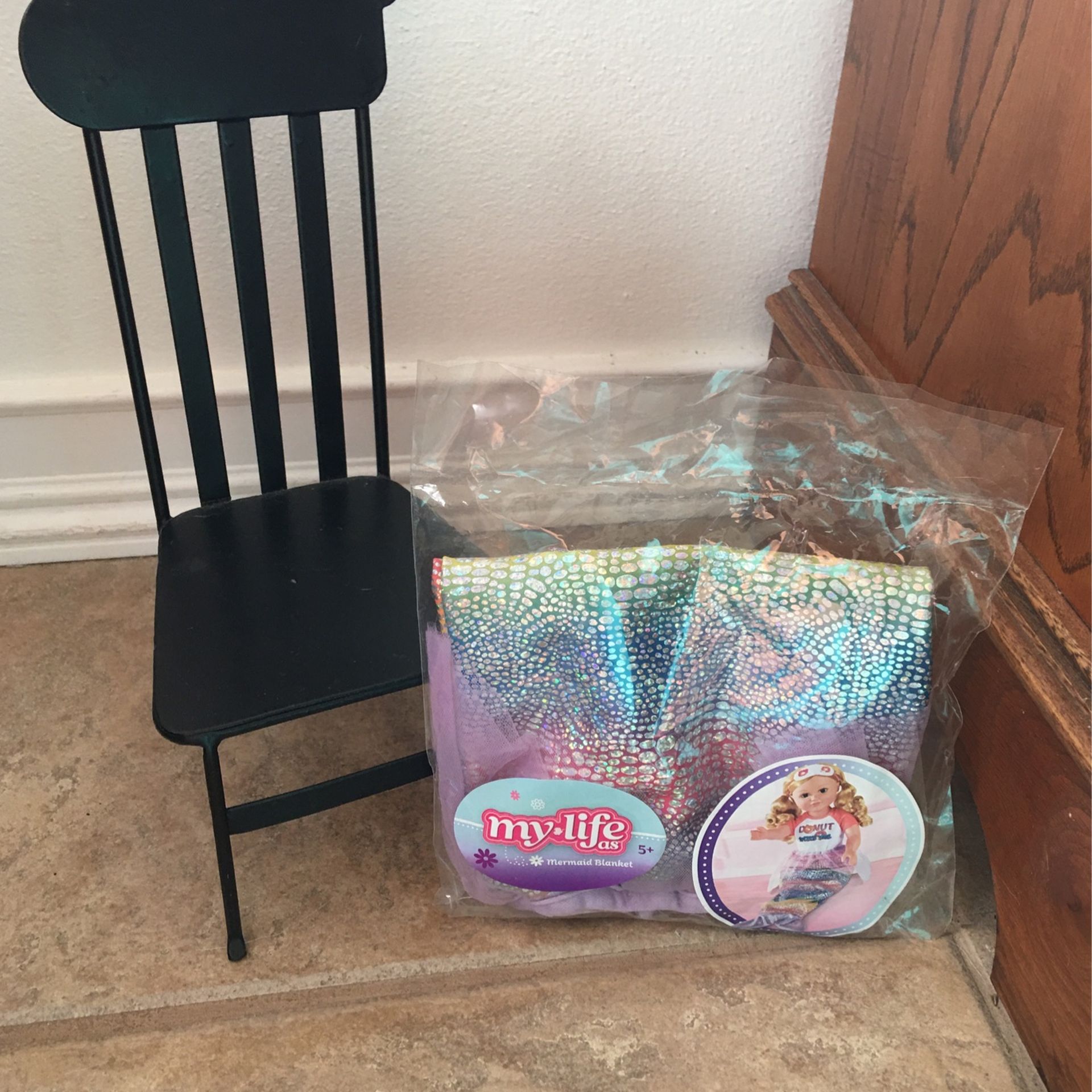 Doll Chair (metal) & Mermaid Tail