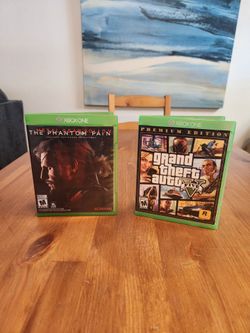 XBOX ONE Games-Metalgear Solid V: The Phantom Pain & Premium Edition Grand Theft Auto Five $15 Total or $10 Each (SE San Diego)