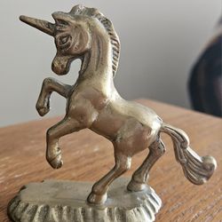 Brass Unicorn and Rocking Horse
