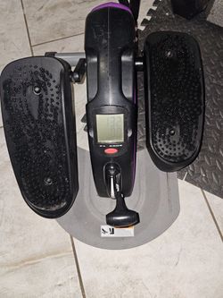 Black and Purple Mini Stair Stepper Exercise Machine