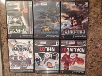 6 PlayStation 2 - PS2 Video Games